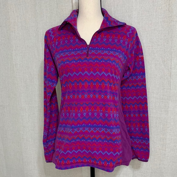 COLUMBIA Multicolored Half Zip Pullover - Picture 1 of 8